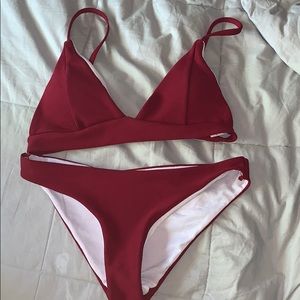 red bikini